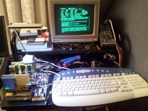 Z80 SBC running WordStar 4 on a Green CRT